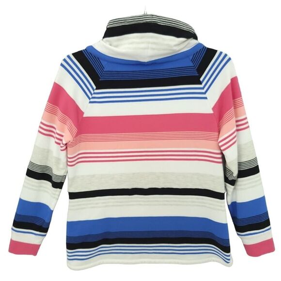 T by Talbots Striped Funnel Neck Sweatshirt SM - Picture 3 of 11